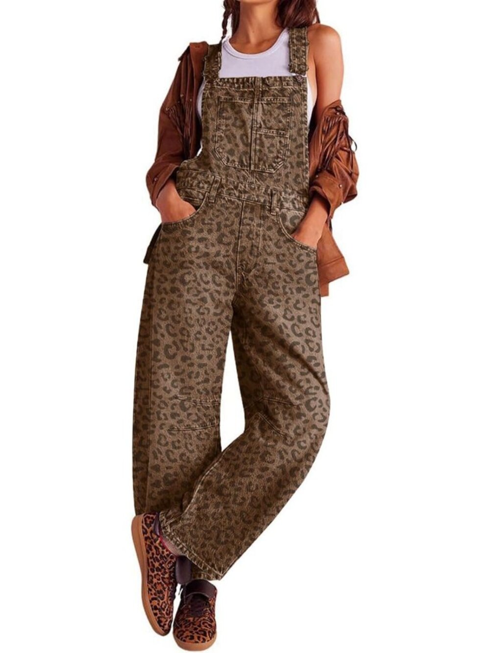 Trendy Y2K Baggy Wide Leg Denim Overalls Jumpsuit | Stylish Patchwork Jeans
